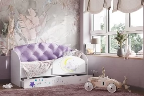 Детская кровать Звездочка, фиолет