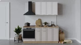 Кухонный гарнитур «Ольга» длиной 180 см со шкафом НБ