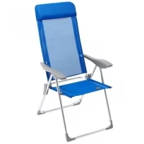 Кресло складное GoGarden SUNDAY, 5 позиций, 69х60х109 см, алюм., цвет синий