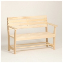 Скамейка с подлокотником, наличник 120×55×90см Добропаровъ