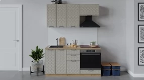 Кухонный гарнитур «Беатрис» длиной 160 см со шкафом НБ